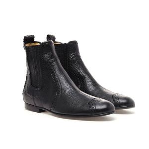 Balenciaga Wingtip Leather Chelsea Boot